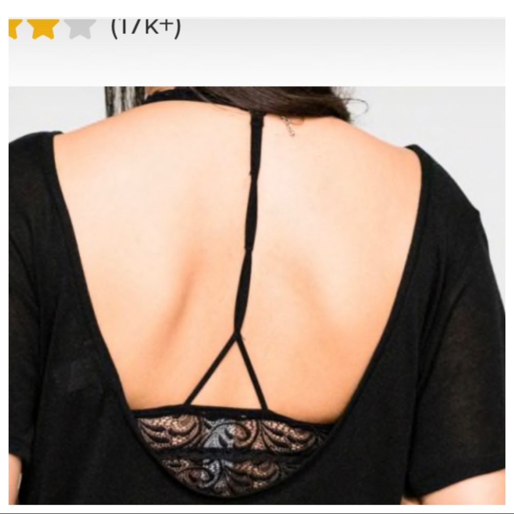 All over sheer lace twist back lace Brallette - Picture 3 of 4